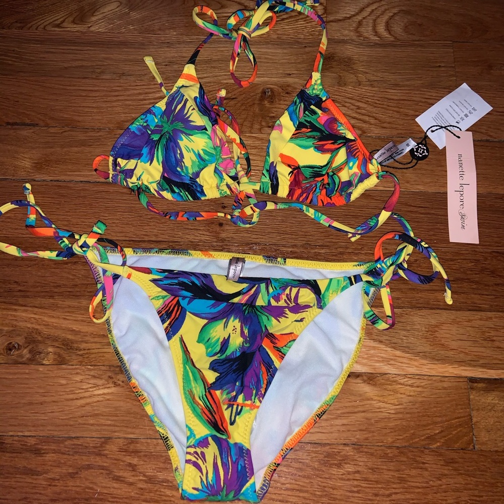 nanette lepore floral bikini